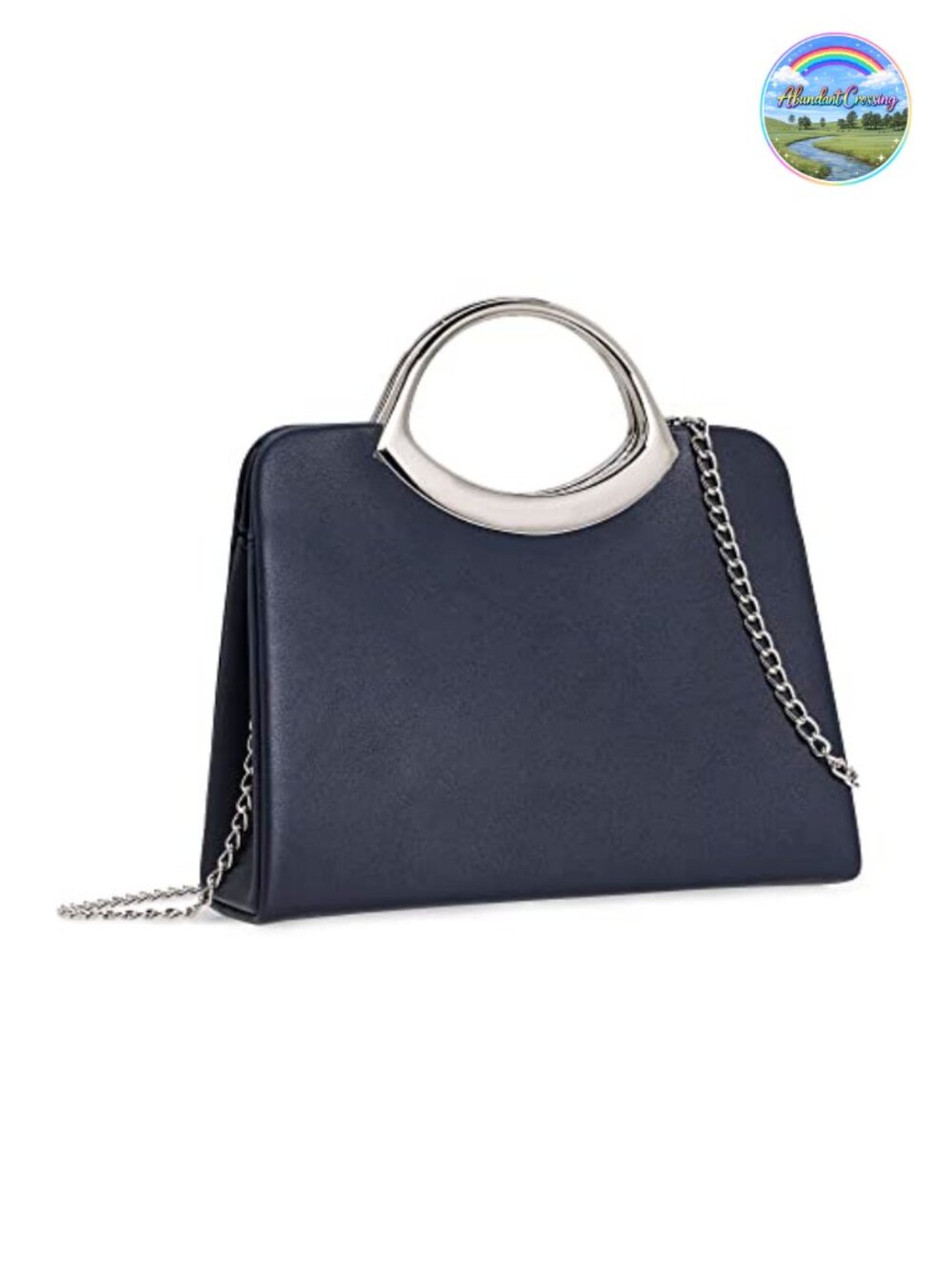 Small PU Leather Evening Clutch Dressy Party Purse with Chain Strap